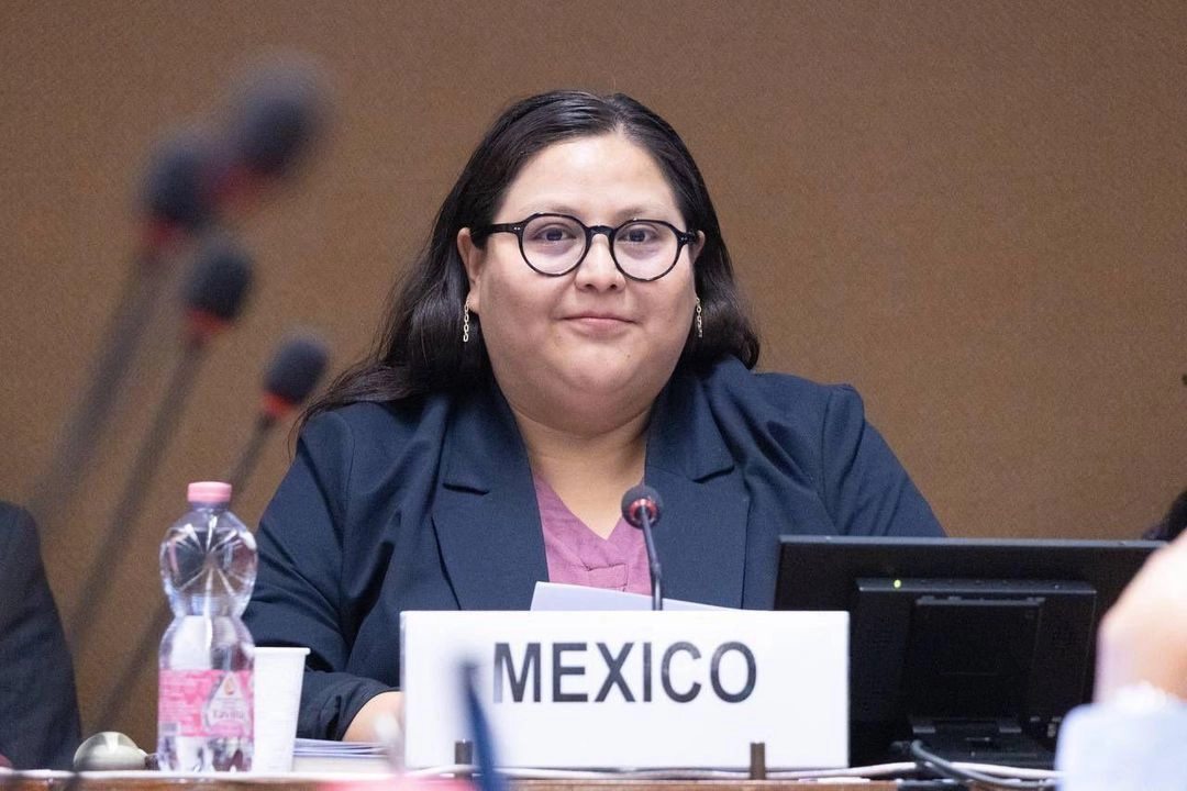 La titular de la Secretaría de las Mujeres, Citlalli Hernández. Foto tomada de la cuenta de X 