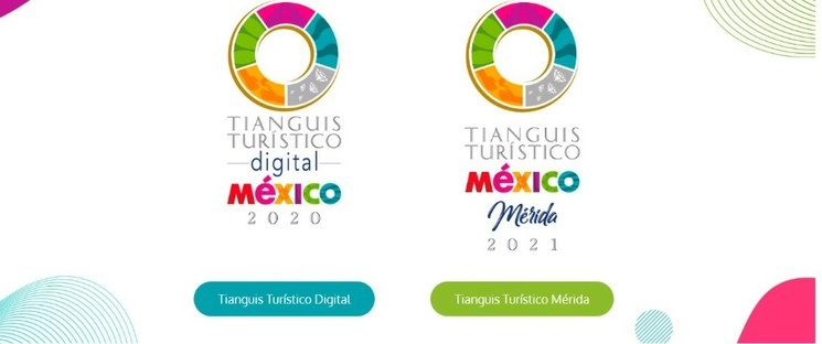 Portada del sitio web del Tianguis turístico digital