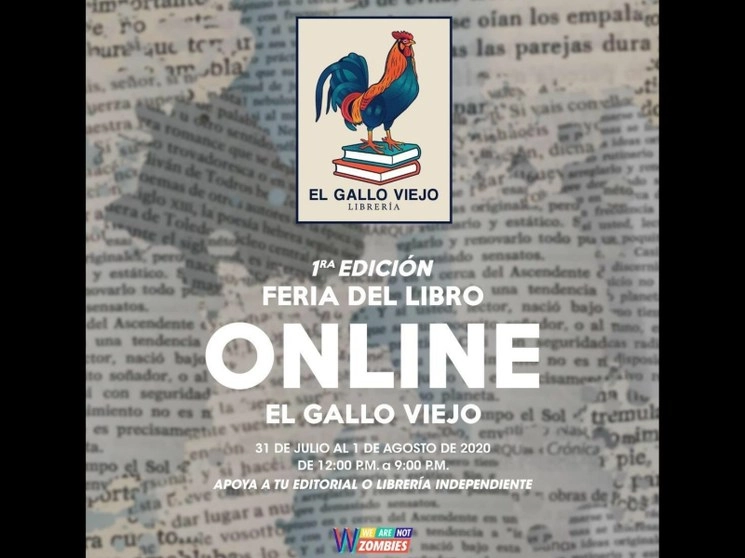 Con una oferta de más de 500 títulos, editoriales independientes, librerías, distribuidores y autores, este viernes comenzó la primera Feria del Libro online "El Gallo Viejo", que se mantendrá hasta este sábado, entre las 12 y las 21 horas. Imagen tomada del Twitter de @GalloLibreria
