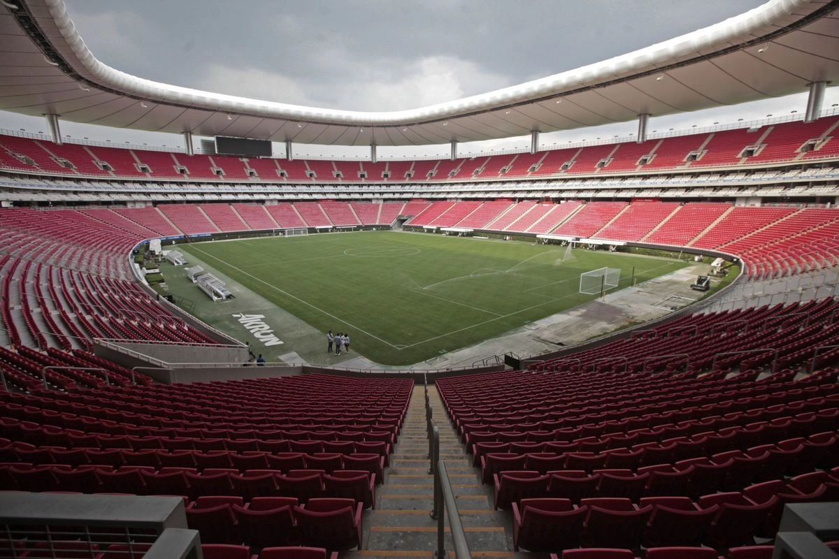 El estadio Akron, en Guadalajara, uno en donde se llevarán a cabo juegos del Mundial de Futbol 2026
