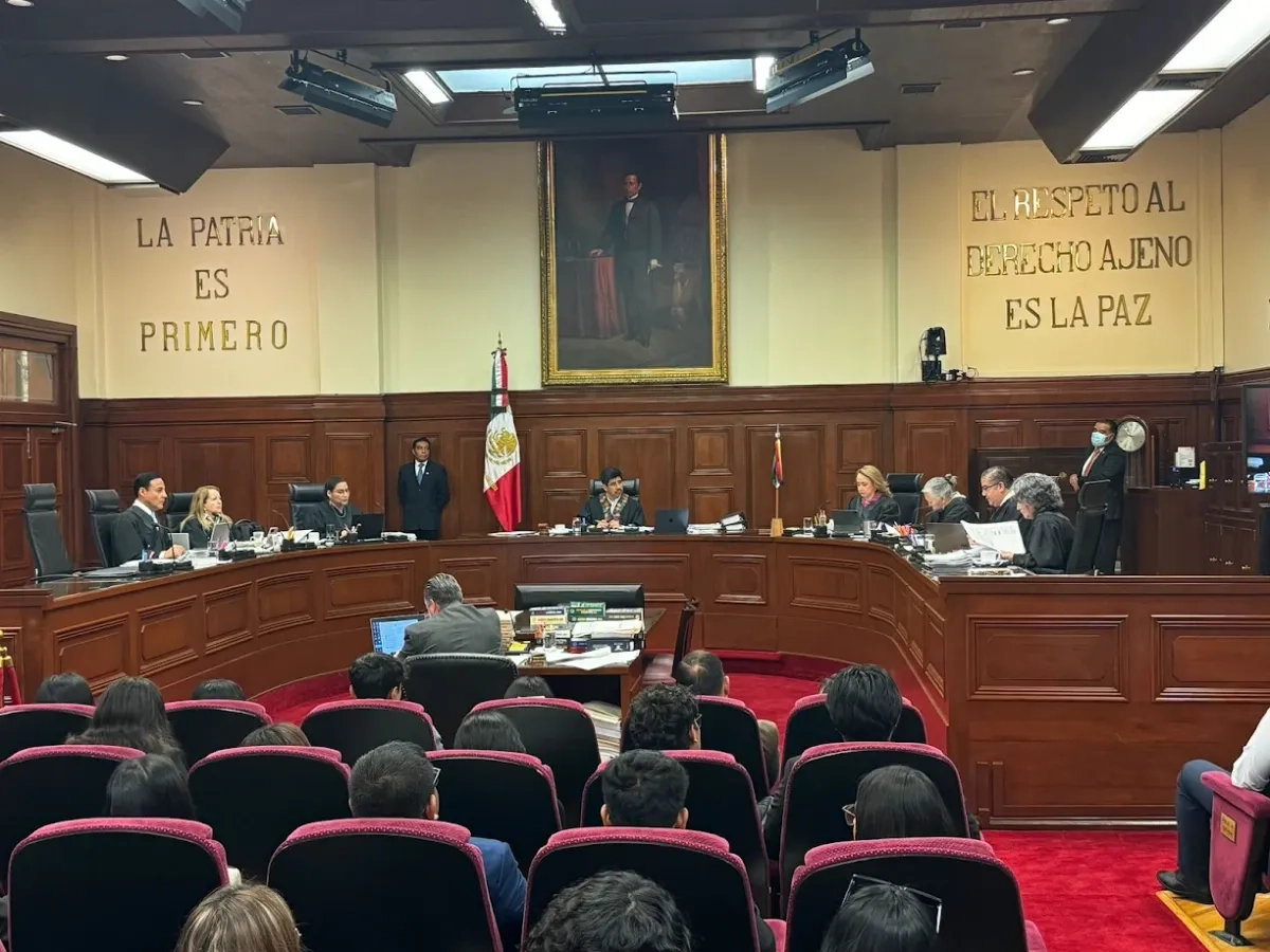 Primera sesión pública con la integración de los nuevos ministros de la Suprema Corte de Justicia de la Nación, en la Ciudad de México, el 11 de septiembre de 2025. Foto