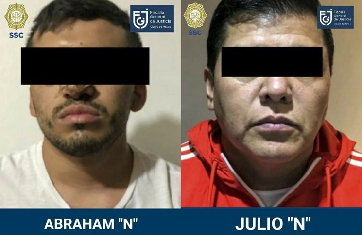Se les dictó prisión preventiva a Abraham "N" y Julio "N", por lo fueron trasladados al Reclusorio Sur. Foto FGJCDMX