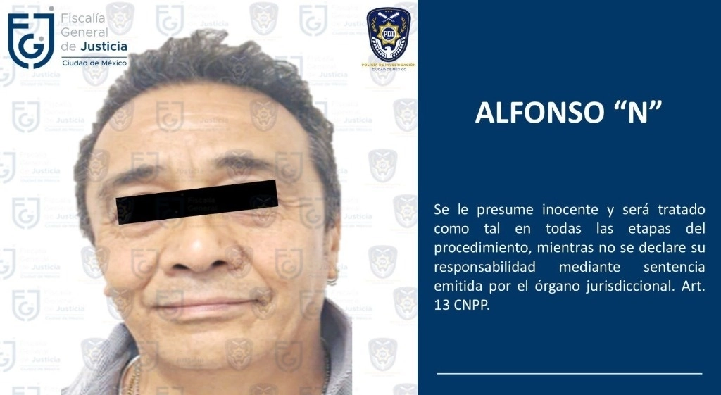 Alfonso N, actor de doblaje, quien dio vida al ogro Shrek, por su presunta participación en el delito de abuso sexual agravado contra una de sus alumnas. Foto FGJCMDX