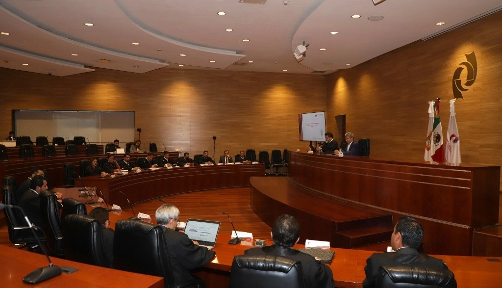 Sesión del Poder Judicial del Edomex. Imagen tomada de su cuenta de twitter