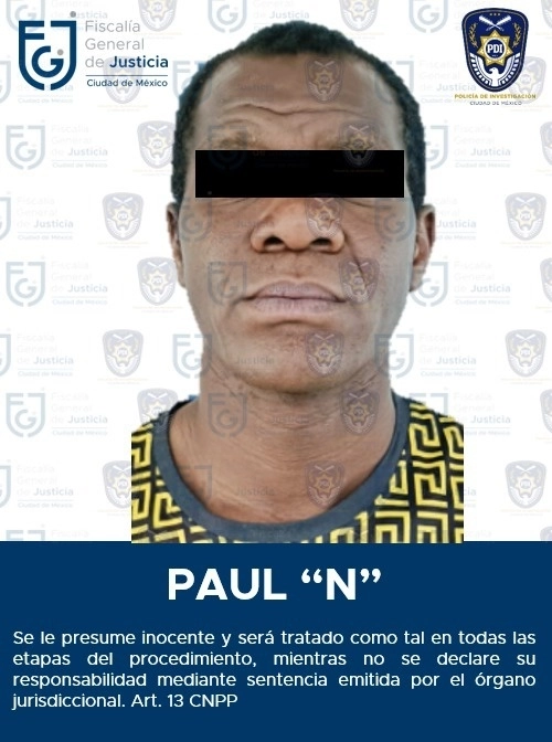 El ciudadano extranjero es señalado por el abuso sexual de una familiar. Foto Fiscalía de la CDMX