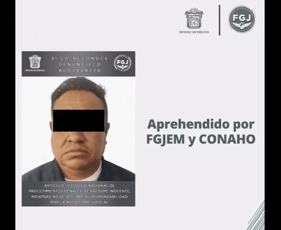 El ex policía Leopoldo ‘N’ fue vinculado a proceso una vez que se determinó que hay pruebas suficientes sobre una violación al deber del cuidado. Foto Tomada del Twitter @FiscaliaEdomex