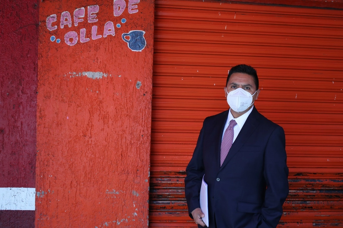 Epigmenio Mendieta, abogado de la ex titular de Sedesol y Sedatu acusada de daño al erario por 5 mil millones de pesos. Foto José Antonio López