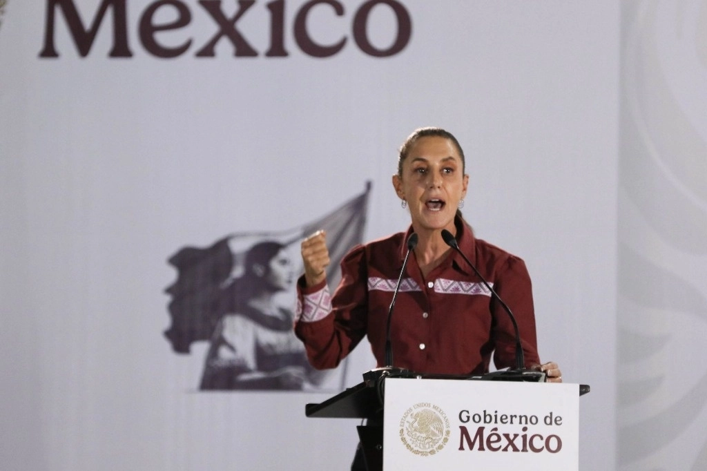 La presidenta Claudia Sheinbaum presidio el evento “Programas de Apoyo al Campo” realizado en la Planta Benificiadora de Zacatecas, en el municipio de Calera, el 9 de noviembre de 2024. Foto Cuartoscuro