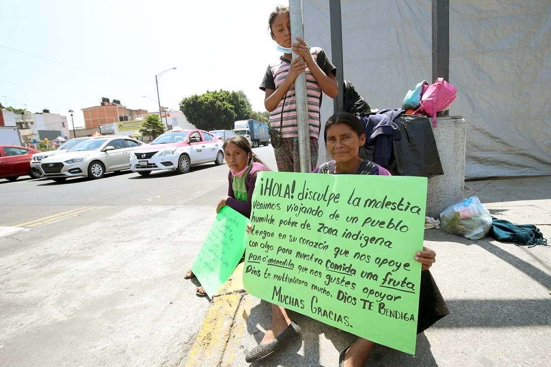 En las calles de la Ciudad de México, en julio de 2021. Foto María Luisa Severiano