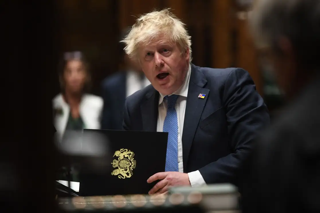 El primer ministro británico, Boris Johnson, en el Parlamento de Londres, el pasado 19 de abril. Foto Afp