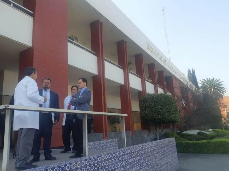 El titular de la SHCP, Arturo Herrera durante su visita al INER. Foto tomada de la cuenta de Twitter @ArturoHerrera_G