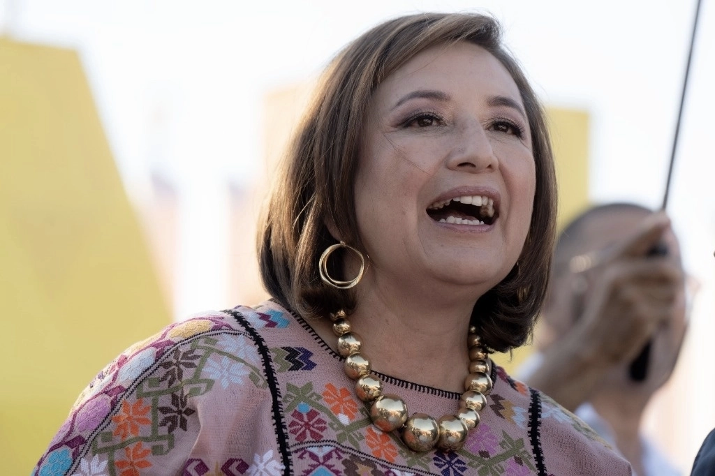 La panista durante su encuentro con simpatizantes en Tijuana, Baja California. Foto Omar Martínez/ La Jornada BC
