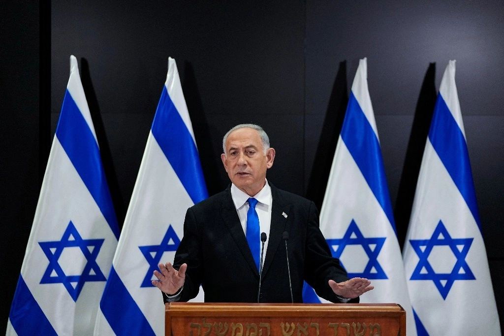 "No permitiremos que el Hamás terrorista se asiente en Líbano", afirmó el primer ministro israelí, Benjamin Netanyahu, el 10 de abril de 2023. Foto Ap 