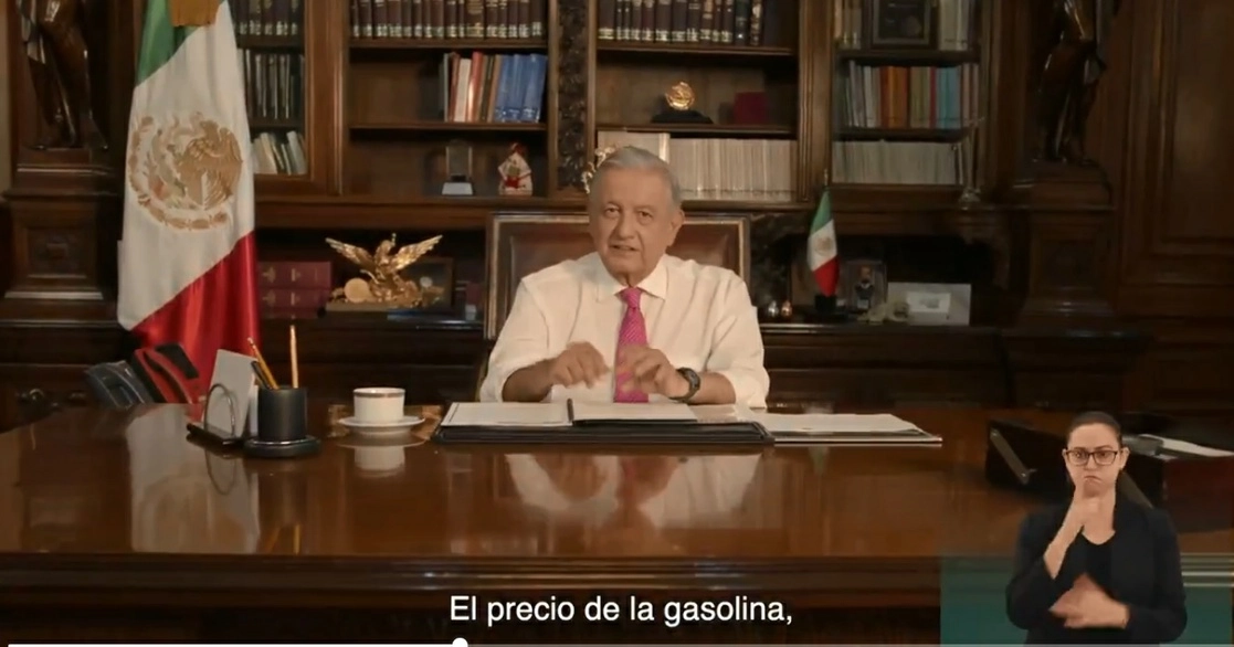 Imagen tomada del video difundido en el twitter del Presidente.