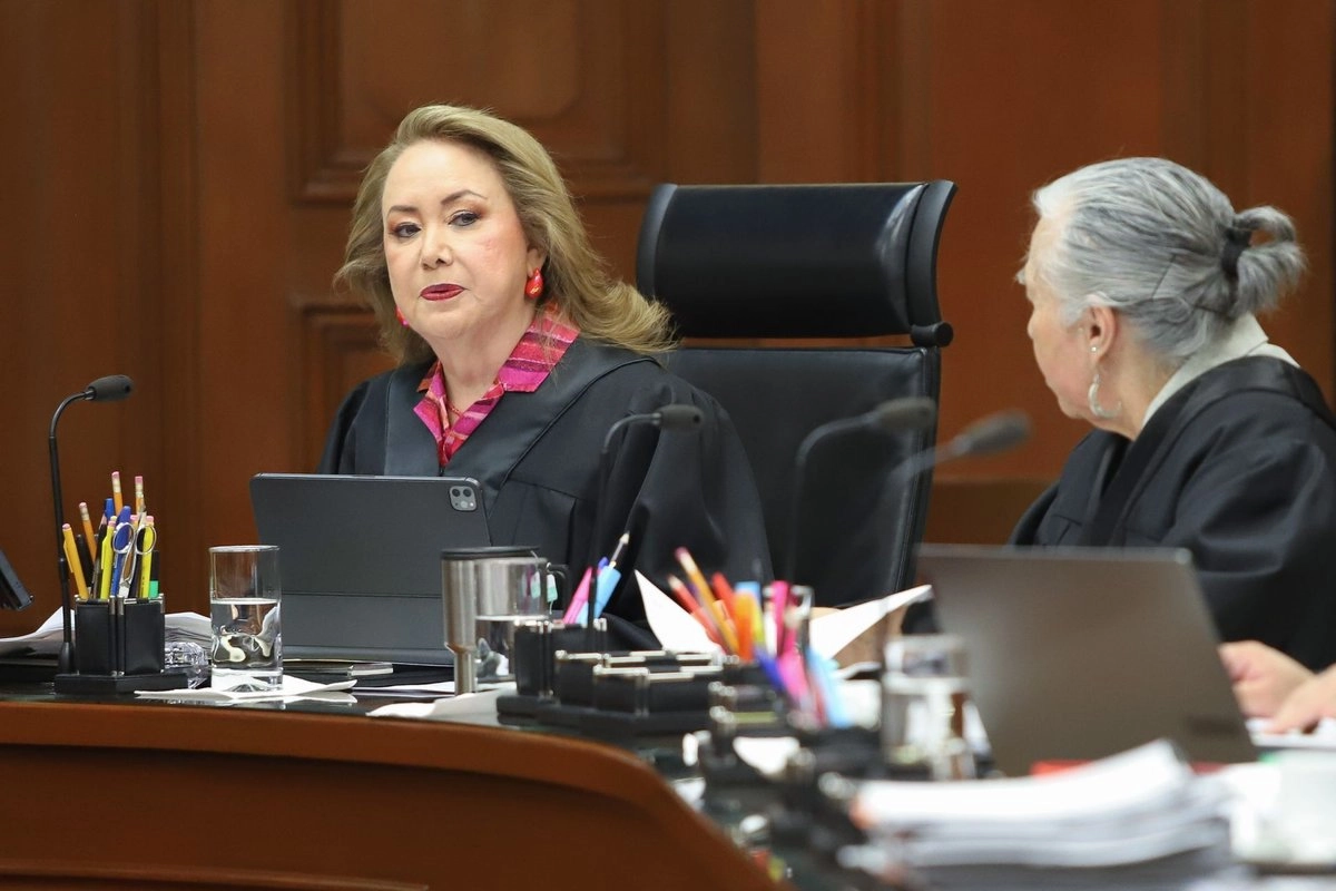 La ministra Yasmín Esquivel, durante una sesión en la Corte. 