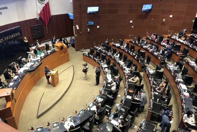 Sala de sesiones del Senado de la República este 28 de septiembre de 2021. Foto Luis Castillo 