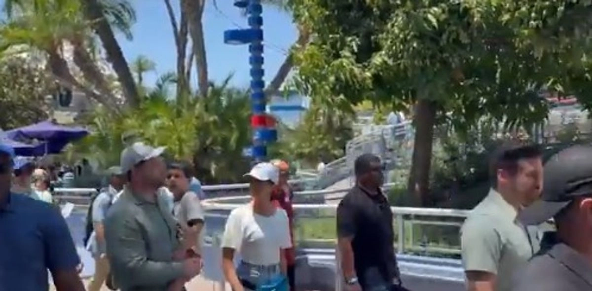 El vicepresidente de Estados Unidos, JD Vance, disfrutaba de unas vacaciones familiares en el parque.