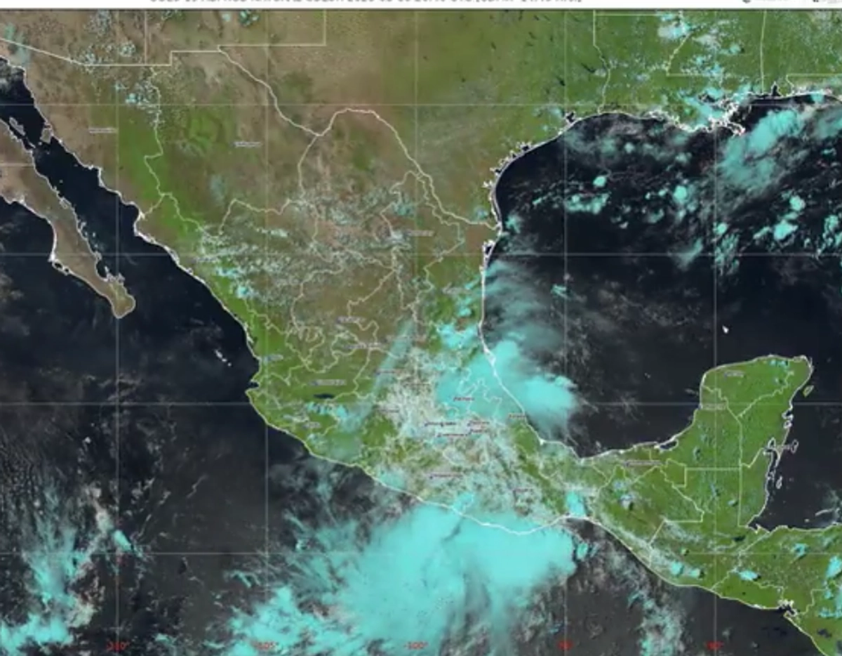 Trayectoria de la tormenta tropical "Ivo". Imagen tomada de la cuenta de X 