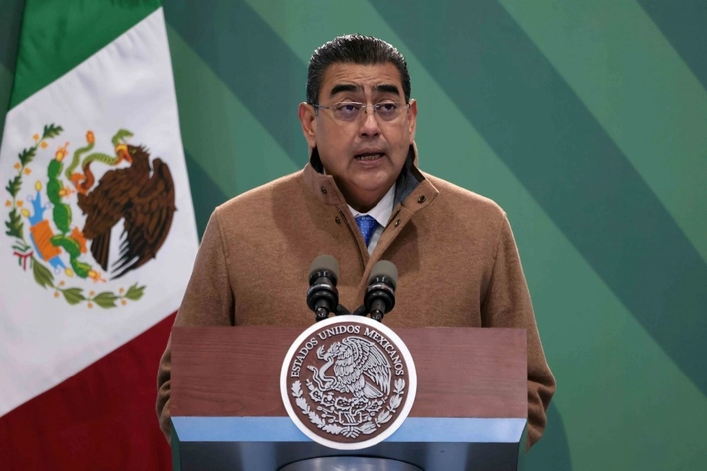 El gobernador de Puebla, Sergio Salomón, termina su gestión en diciembre próximo y hasta entonces encabezará el INM. Foto Cuartoscuro / archivo 