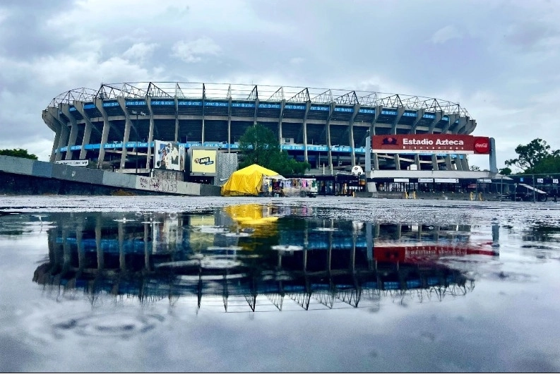 El Estadio Azteca en CDMX recibirá en 2026 su tercera Copa del Mundo de futbol. Foto Luis Castillo

