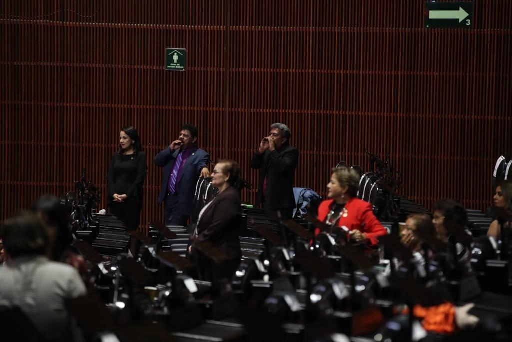 Diputados durante la sesión de hoy en San Lázaro, el 28 de abril de 2022. Foto José Antonio López