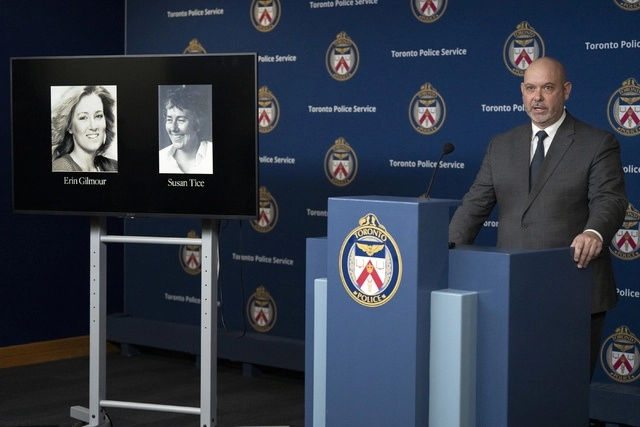 La policía de Canadá informó que casi 40 años después se logró resolver el crimen de Erin Gilmour y Susan Tice. Foto  Ap