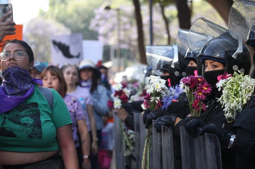 Marcha en la Ciudad de México por el Día Internacional de la Mujer, el 8 de marzo de 2023. Foto Yazmín Ortega Cortés