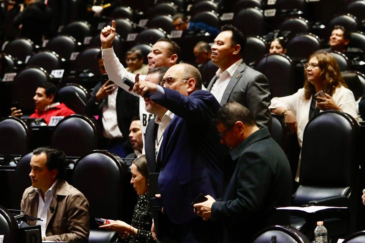 Imagen de archivo de la discución en la Cámara de Diputados sobre la reforma para la Guardia Nacional. Foto