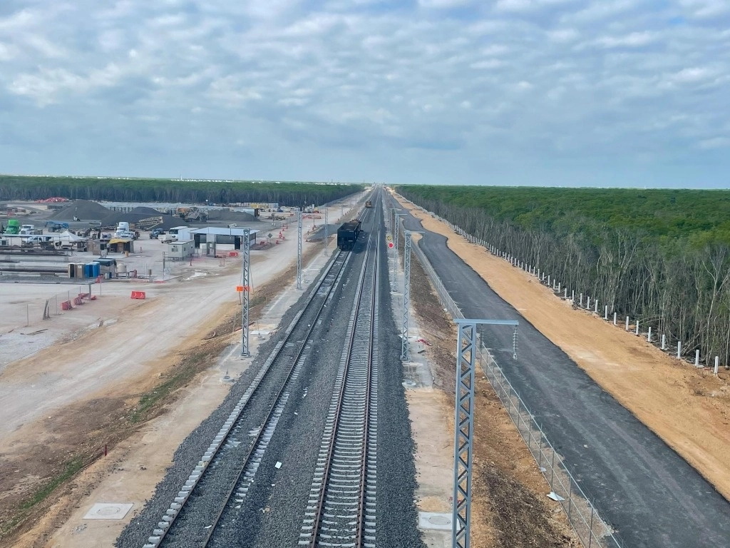 Obras del Tramo 5 del Tren Maya en Playa del Carmen. Foto Cuartoscuro 