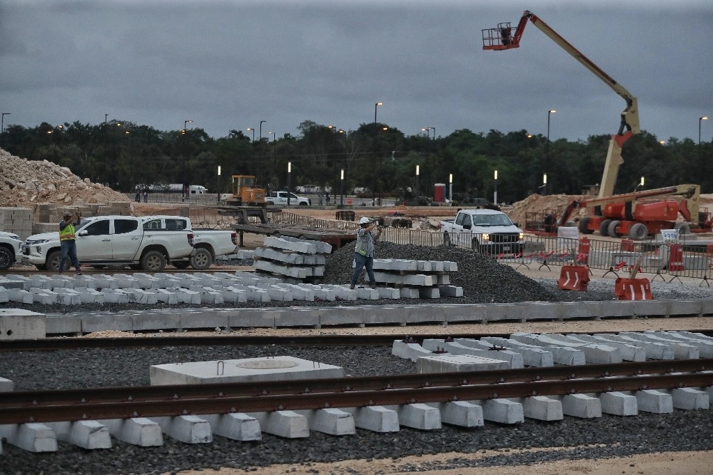 Obras del Tren Maya en imagen de archivo. Foto Marco Peláez