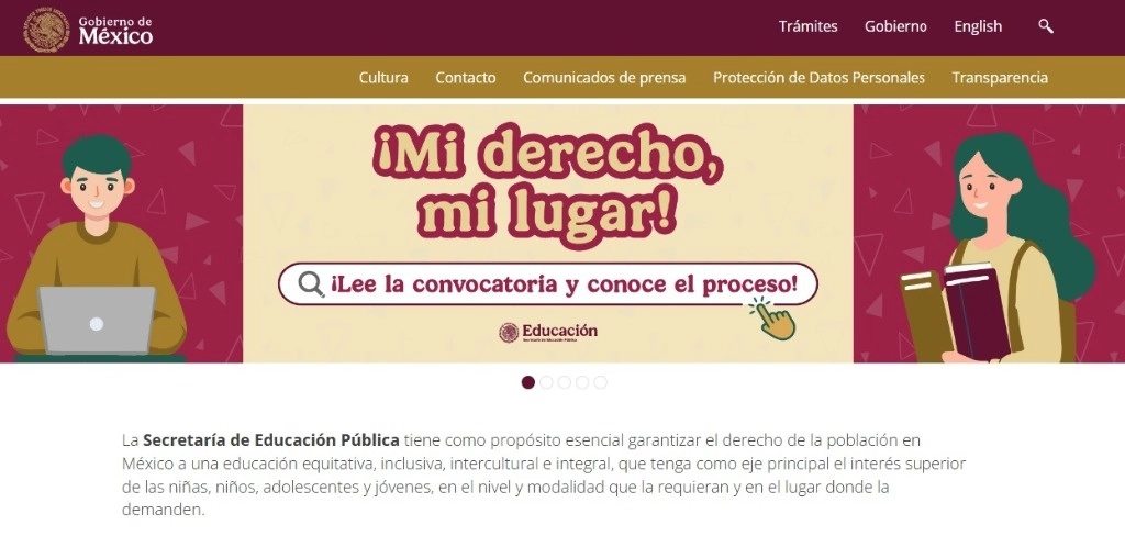 Al proceso de asignación publicado por la SEP podrán participar aspirantes de las 16 alcaldías de CDMX y de los 22 municipios conturbados de Edomex. Foto Tomada de https://www.gob.mx/sep 