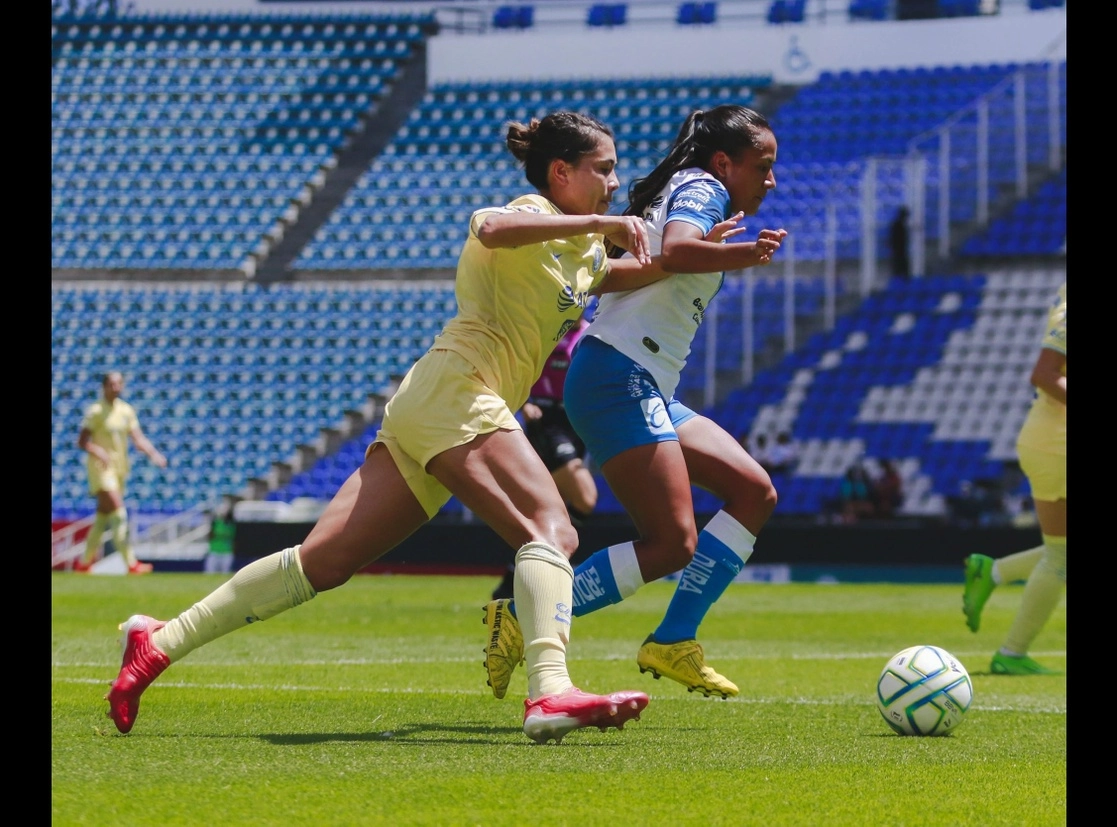 Puebla y América jugaron el duelo pendiente de la fecha 8 en la cancha del estadio Cuauhtémoc. Foto Tomada del Twitter @AmericaFemenil