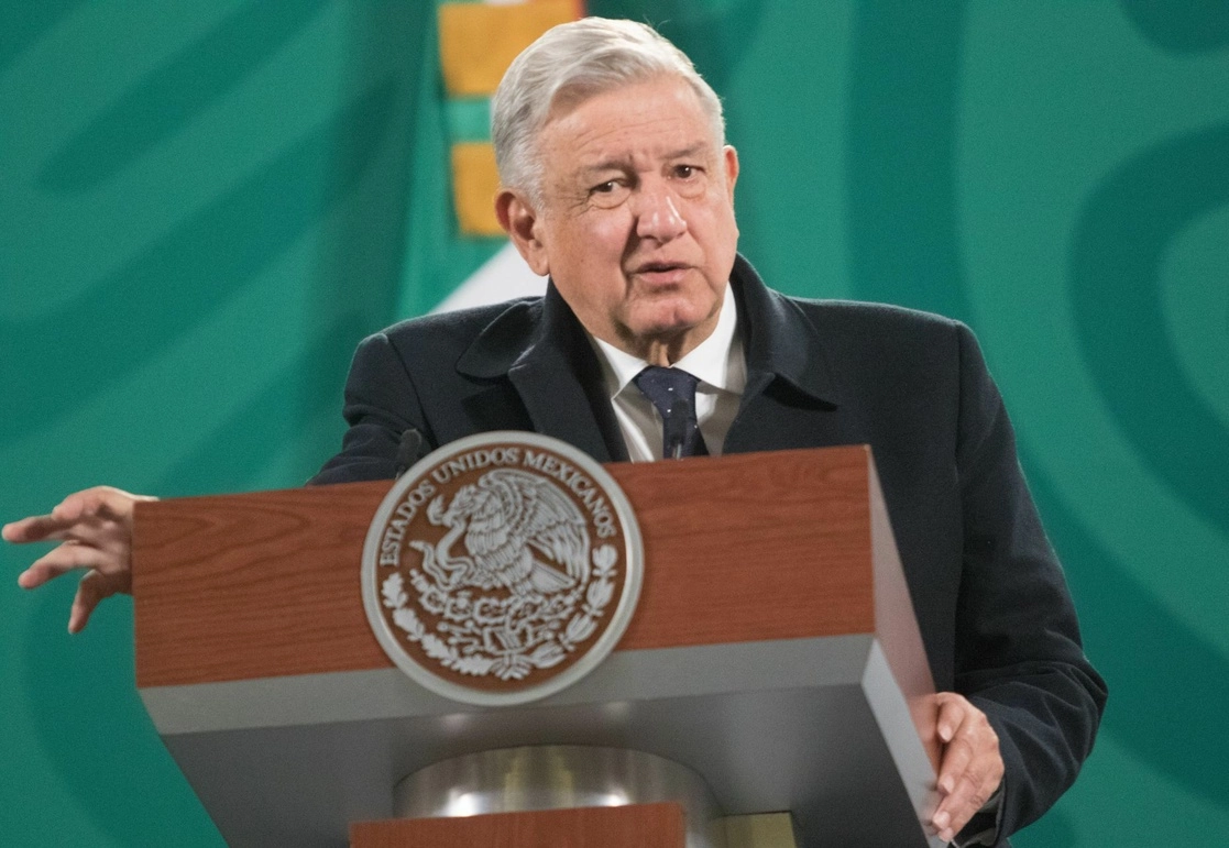 El presidente Andrés Manuel López Obrador durante su conferencia matutina en Palacio Nacional, en la Ciudad de México, el 17 de febrero de 2021. Foto Cuartoscuro