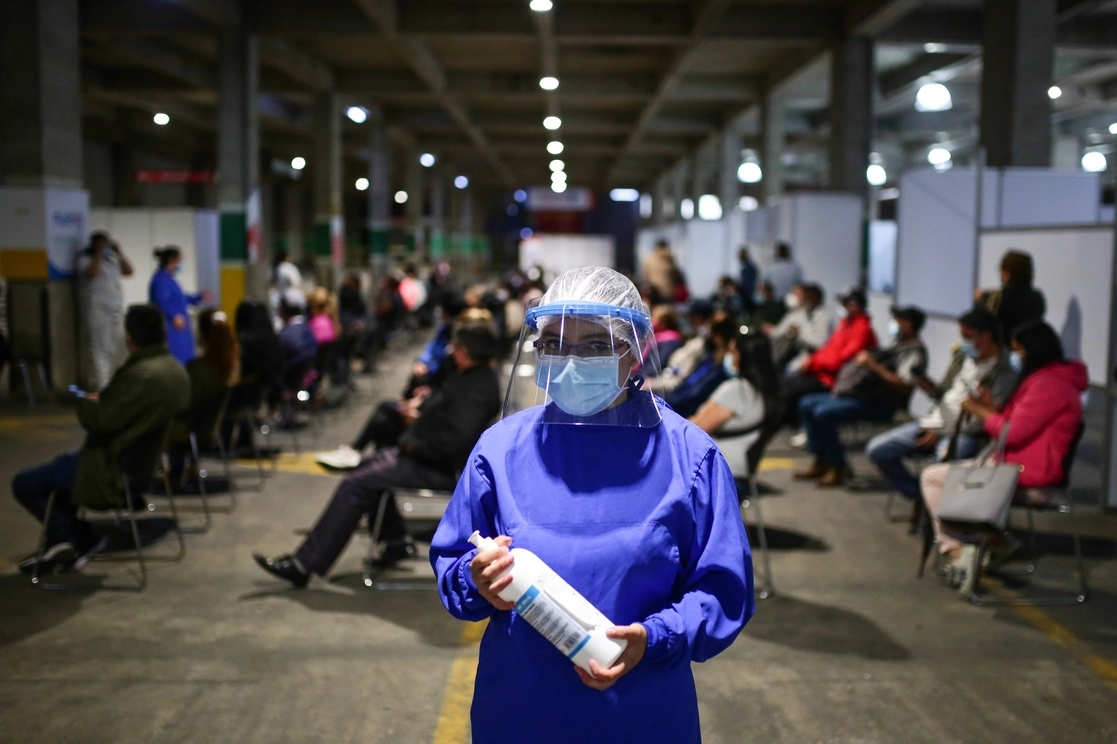 Jornada de vacunación contra el Covid-19 en Bogotá, Colombia. Foto Xinhua