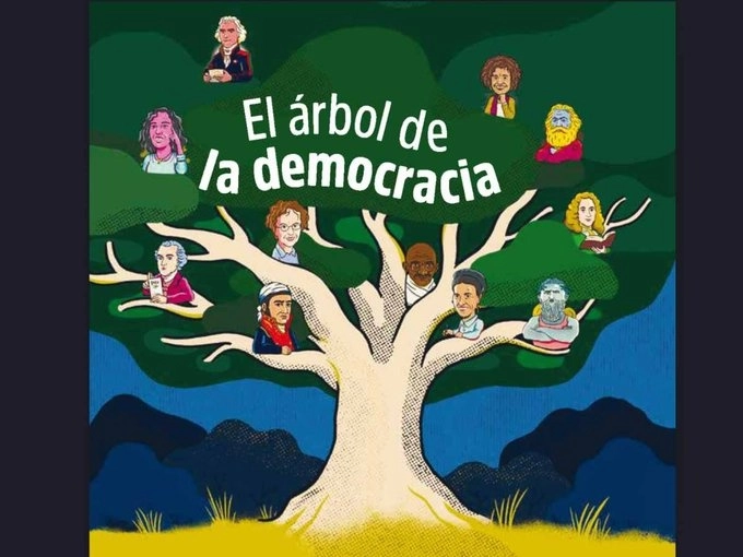 La herramienta pedagógica presenta 100 autores de todos los tiempos, personajes teóricos, revolucionarios, académicas, activistas, poetas, entre otros. Imagen tomada de la cuenta de Twitter @PrismaRU