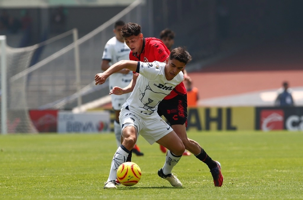 Pumas y Xolos empataron 3-3 en el partido de la fecha 11 del torneo Clausura 2024. Foto Víctor Camacho