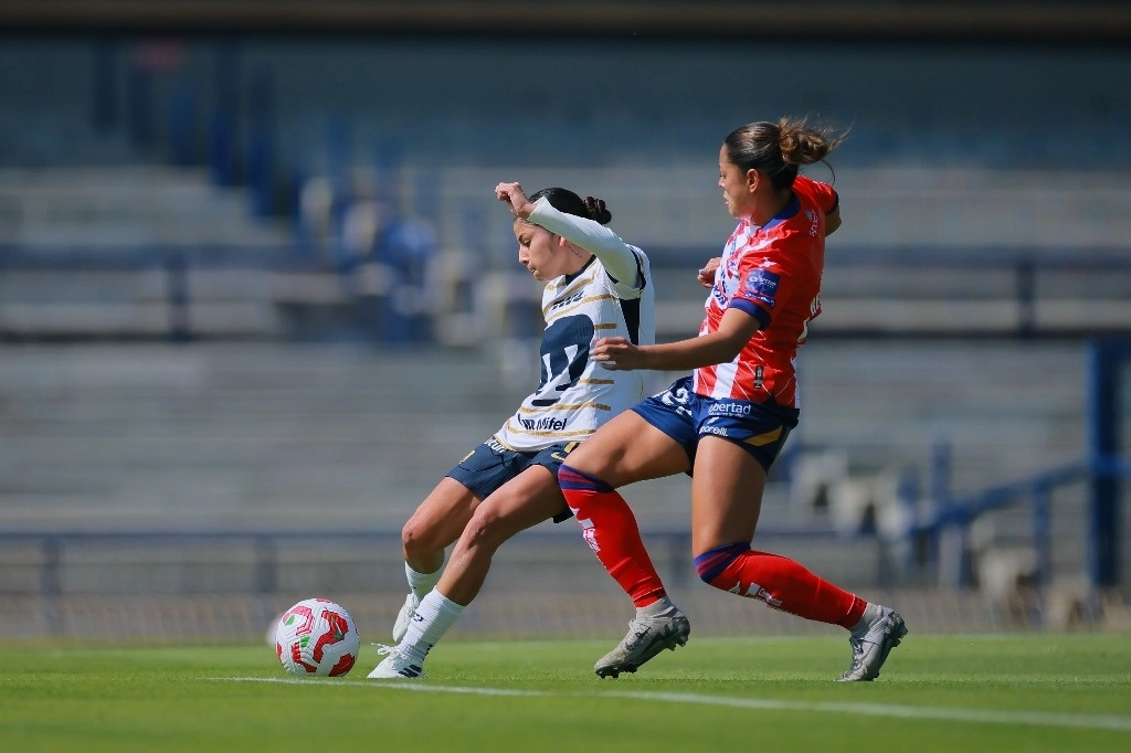 Las anotaciones del equipo auriazul fueron obra de Alejandra Guerrero, al minuto nueve, y Stephanie Ribeiro, al 54. Foto tomada de X @PumasMXFemenil