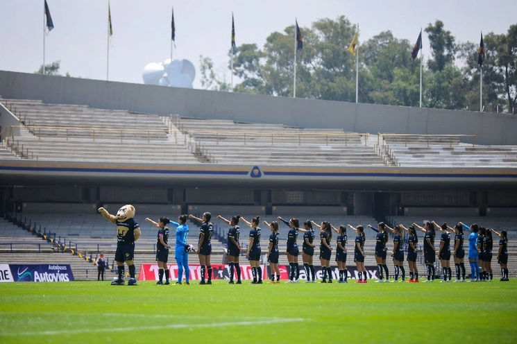 El partido entre Pumas y León se jugó de la fecha nueve del Apertura 2023 se jugó en el estadio Olímpico Universitario. Foto Tomada de la red social X @PumasMXFemenil 