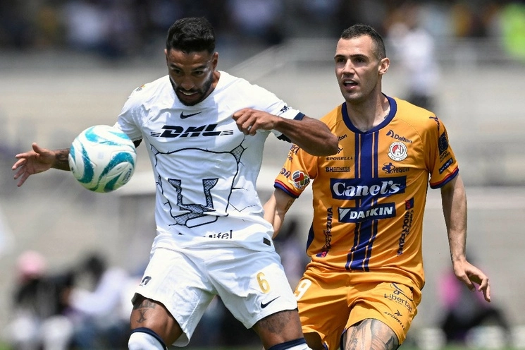 Pumas y Atlético San Luis se enfrentaron en el estadio Olímpico Universitario. Foto Afp 