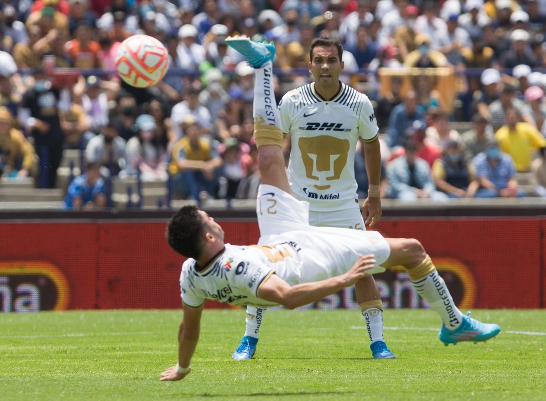 Los equipos de Pumas y Tijuana se enfrentan en la fecha uno del torneo Apertura de la Liga MX, el 3 de julio de 2022. Víctor Camacho
