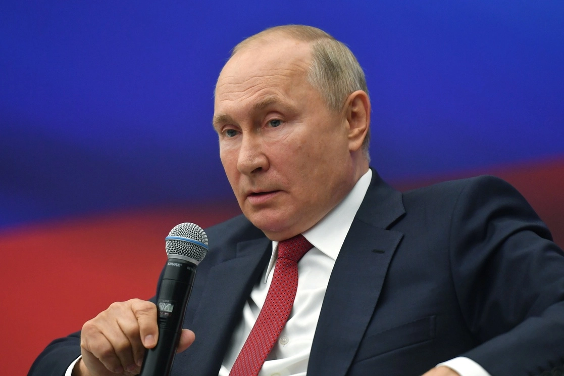 Vladimir Putin, durante un encuentro con  dirigentes de su partido, Rusia Unida. Foto Ap