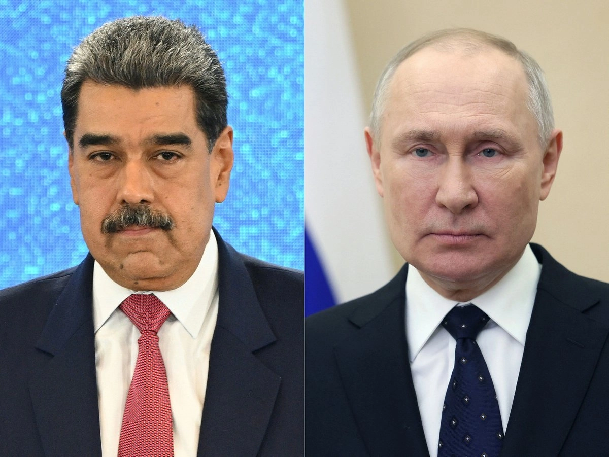Vladimir Putin ofreció su apoyo a su homólogo venezolano, Nicolás Maduro, en una llamada telefónica el 11 de diciembre de 2025, después de que Estados Unidos incautara un petrolero frente a las costas de Venezuela. Foto