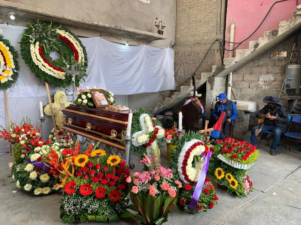 Funeral de Margarita Ceceña, asesinada en Cuautla, Morelos, el 26 de julio de 2022. Foto Alfredo Domínguez