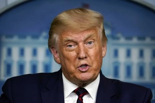 El presidente Donald Trump en campaña. Foto Ap