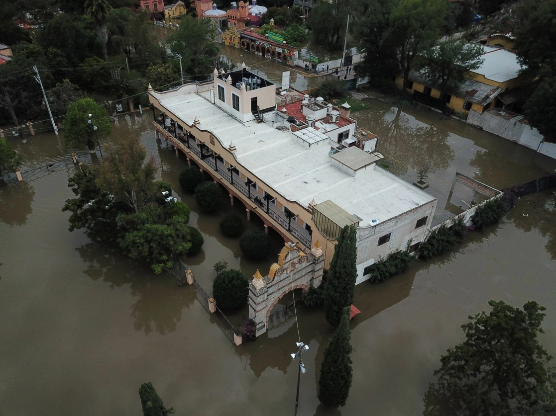 La zona centro de Tequisquiapan el pasado 19 de septiembre. Foto Cuartoscuro