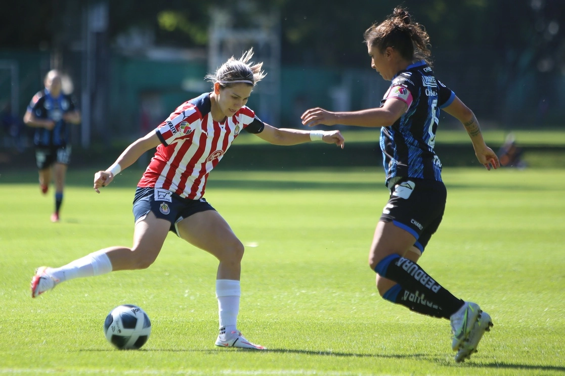 
Chivas recibió en Valle Verde al conjunto de Querétaro para el duelo de la fecha 15 del Apertura 2021. Foto Tomada del Twitter @ChivasFemenil