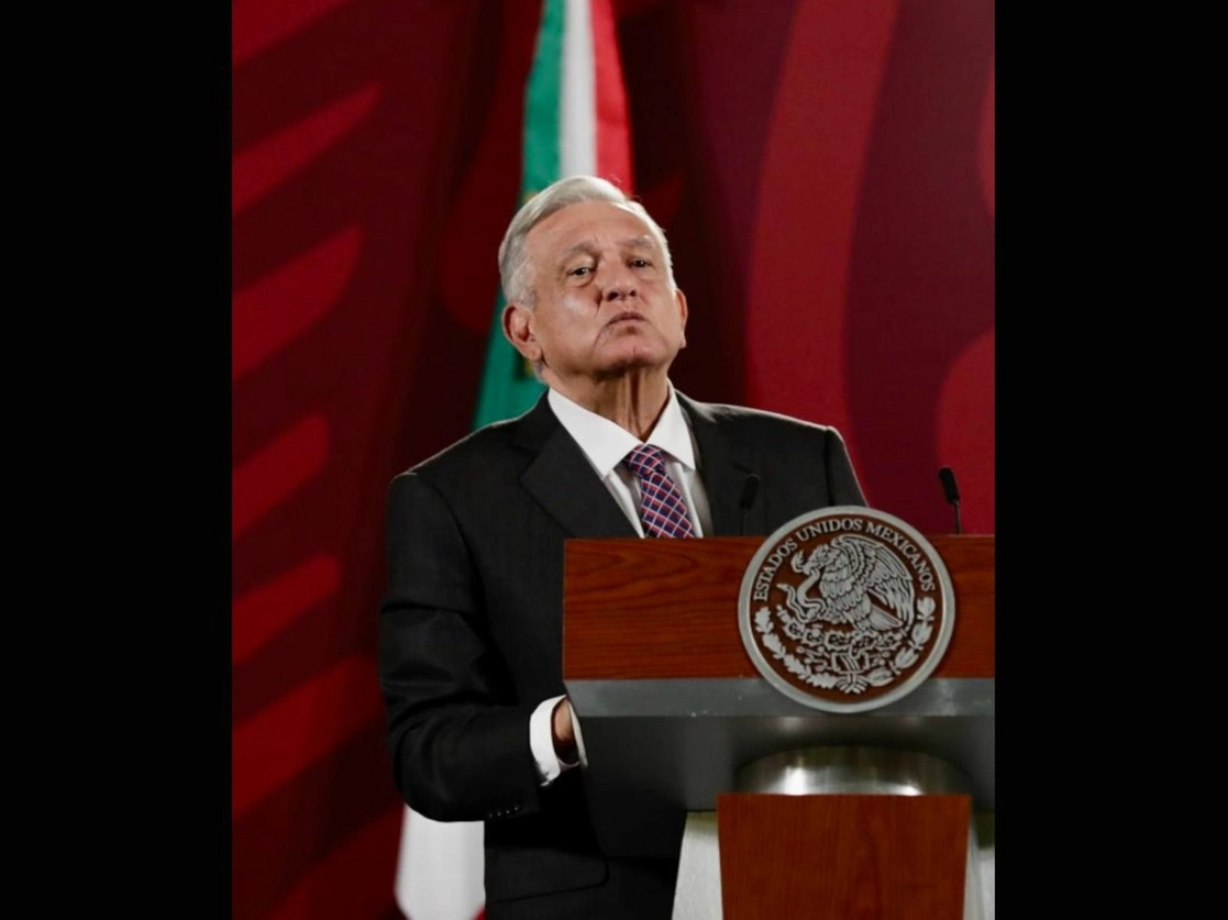 El presidente de México, Andrés Manuel López Obrador, durante su conferencia matutina en Palacio Nacional, en la Ciudad de México, el 28 de noviembre de 2022. Foto Roberto García Ortiz