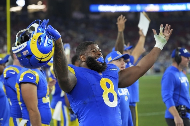 os discípulos de Sean McVay dominaron el juego desde el primer periodo y nunca perdieron la ventaja. Foto Ap
