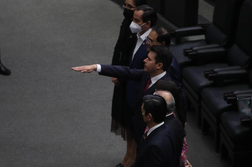 Félix Arturo Medina Padilla toma protesta como el titular de la Procuraduría Fiscal de la Federación, en la Cámara de Senadores, en la Ciudad de México, el 19 de enero de 2022. Foto José Antonio López