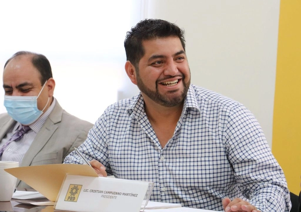 Cristian Campuzano Martínez, presidente de la Dirección Estatal Ejecutiva del PRD en el Estado de México. Foto Especial